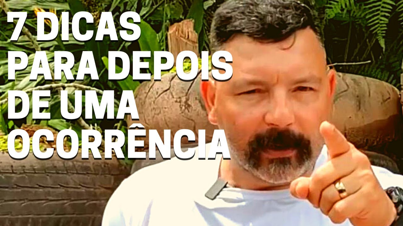 07 Dicas para depois de uma ocorrência envolvendo disparos