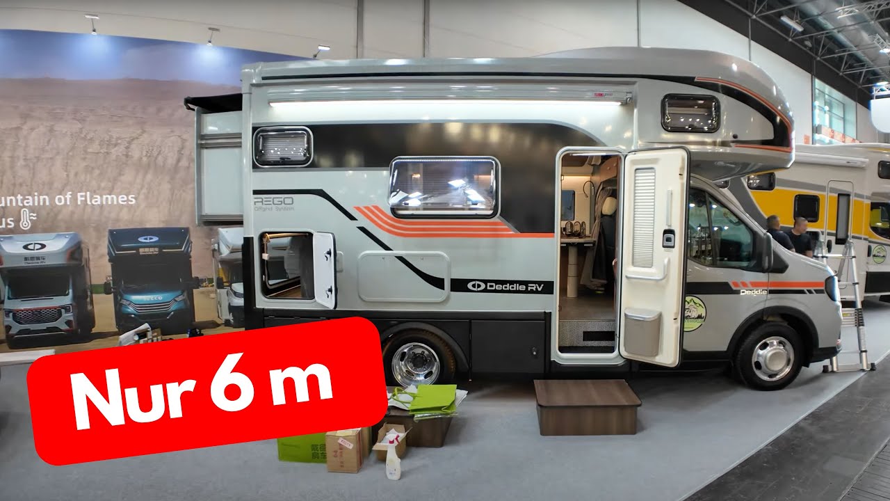 &uuml;berrollt CHINA Deutschland mit WOHNMOBILEN? MESSE NEUHEITEN 2025 Deddle 6m mit Slideout