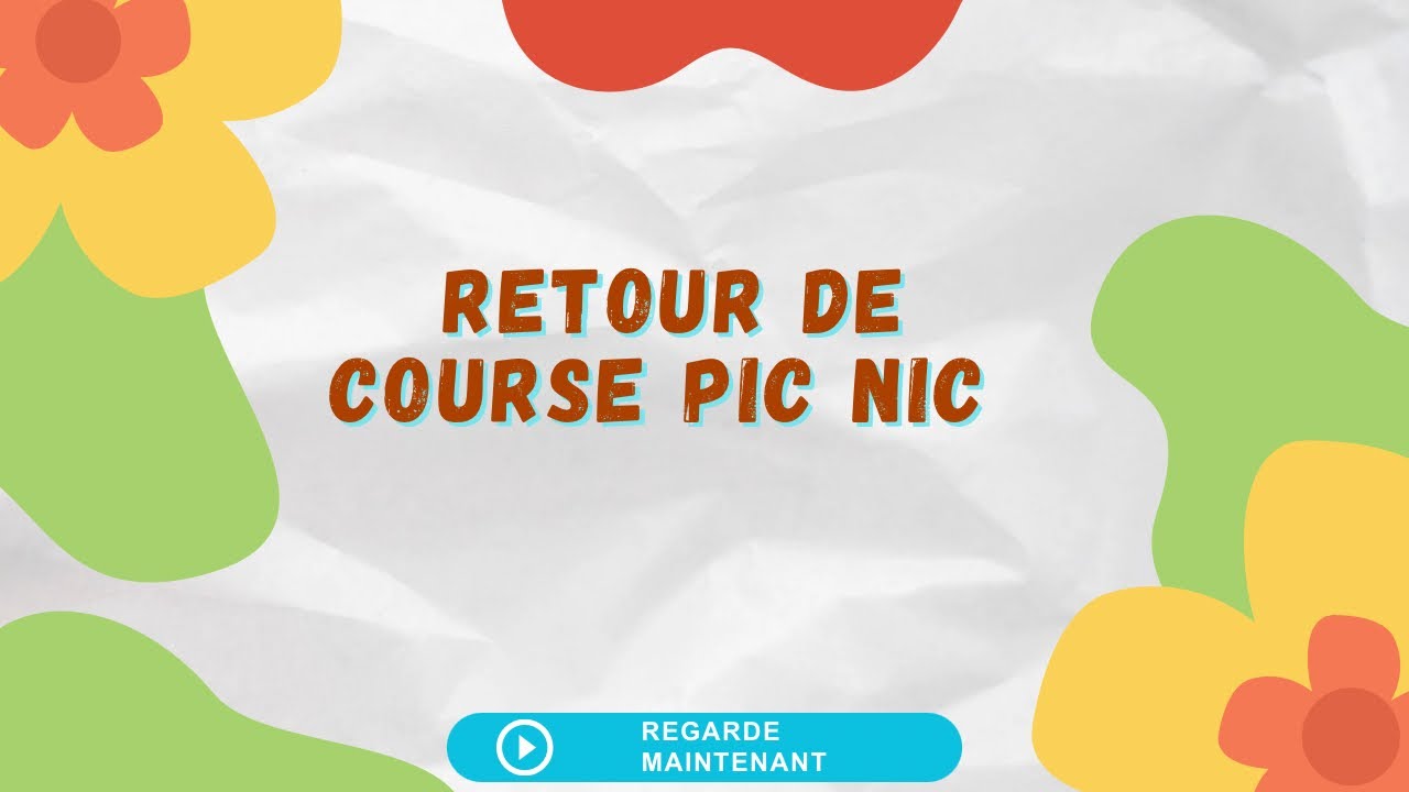 Retour de course pic nic 🛒