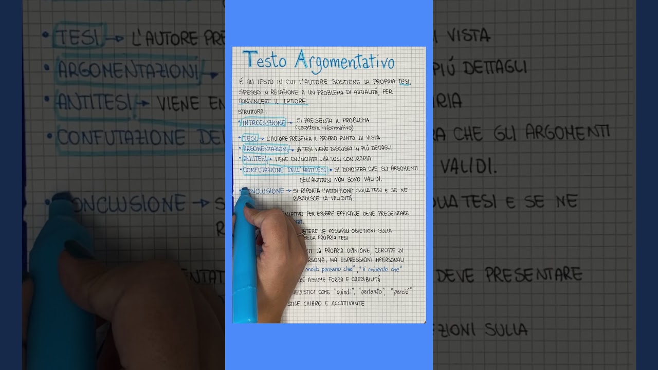 Come fare un testo argomentativo