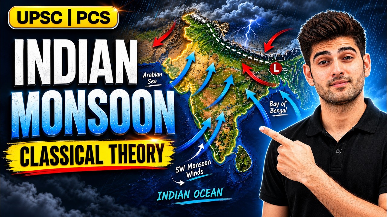 Why India Gets Rain? | Monsoon Classical Theory Explained | UPSC
