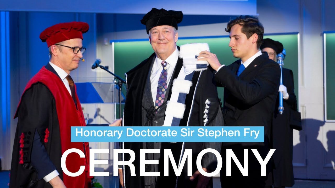 KU Leuven awards an Honorary Doctorate to Sir Stephen Fry
