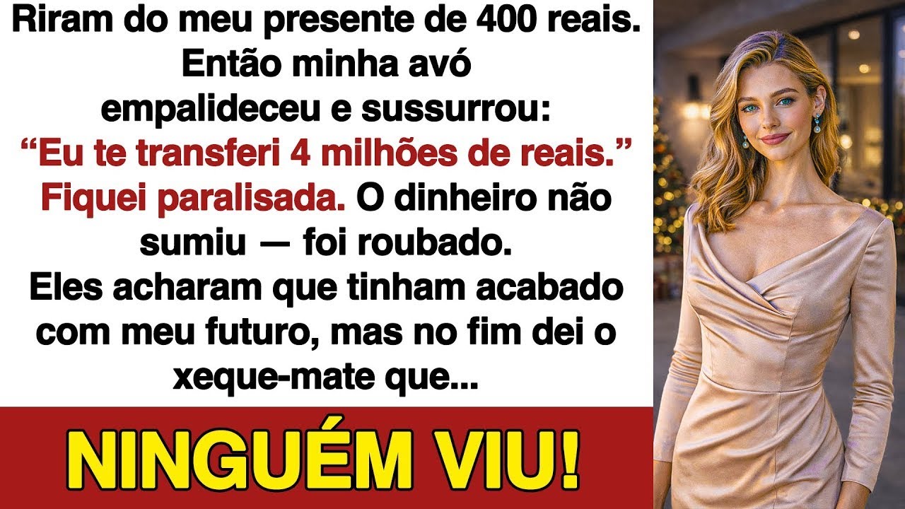 No Natal, agradeci à vovó pelos 400 reais  Ela empalideceu  “Transferi 4 milhões!”