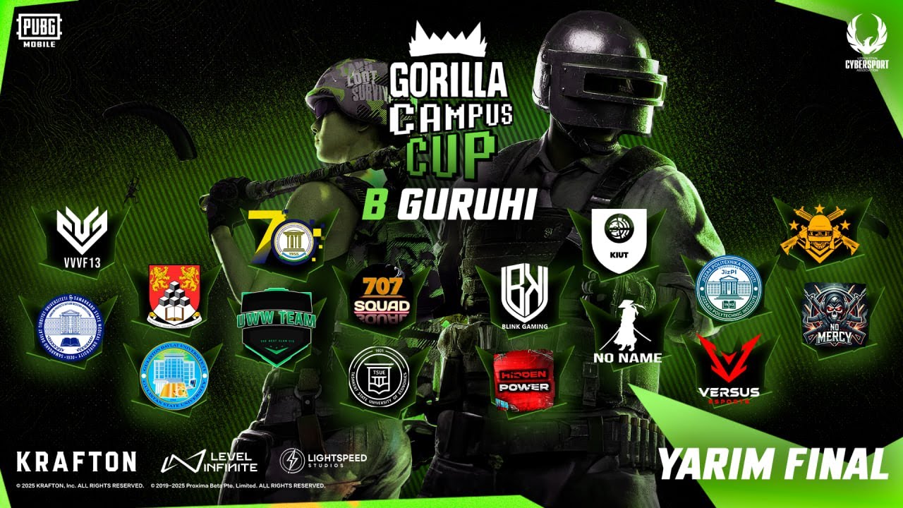 Gorilla Campus Cup 2025 | YARIM FINAL BOSQICHI | GROUP B