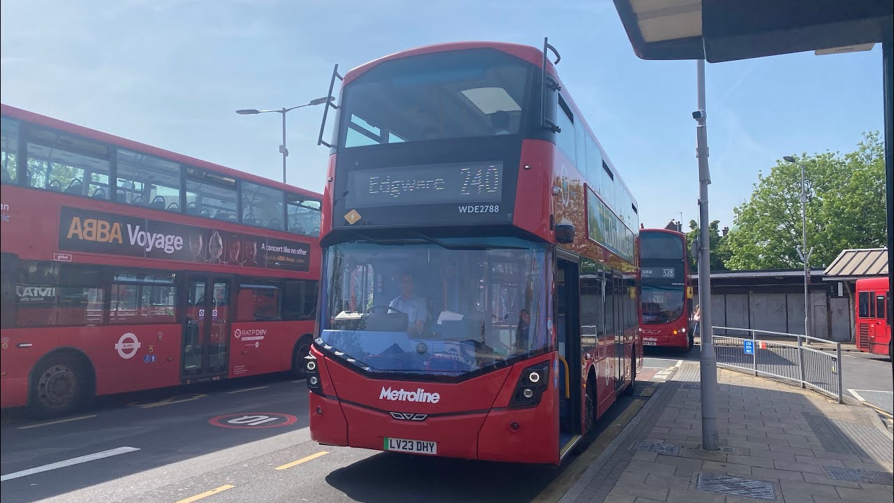 Full Route Visual | Route 240. Golders Green - Edgware Station | WDE2788 (LV23DHY)