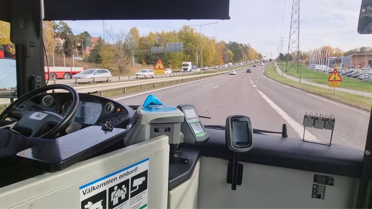 Sweden-Stockholm-Sl Bus Ride| With Bus173|From Hökarängen to Skarpnäck#17