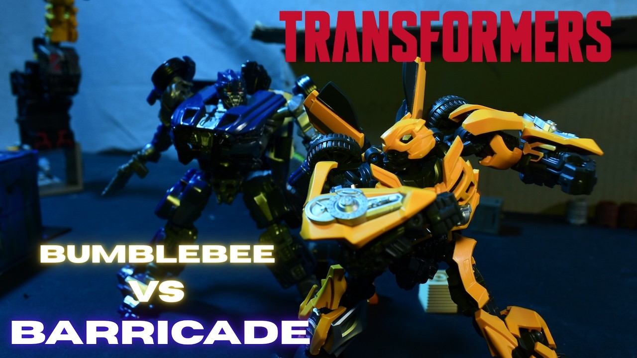 Bumblebee Vs Barricade | Transformers Studio Series stop motion animation Fight scene preview