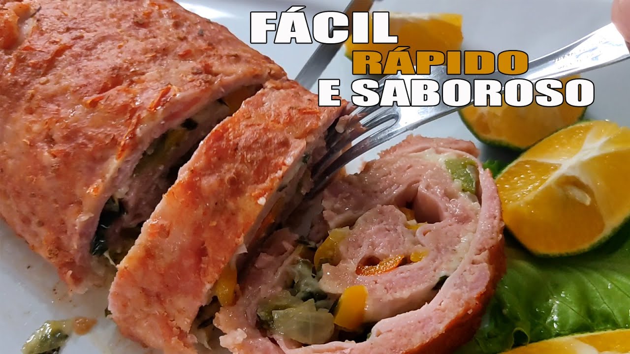 RECEITA DE ROCAMBOLE DE LINGUIÇA TOSCANA - RECEITAS DA ROSA