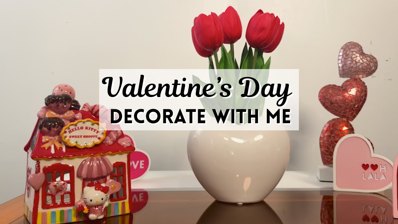 Living Room & Kitchen Valentine's Day Decorate With Me
