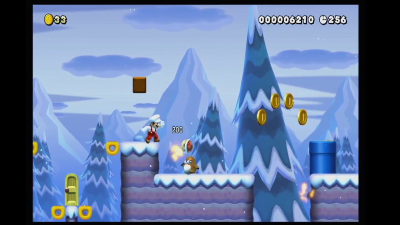 Super Mario Maker 2 - Snow Covered Mole Plains