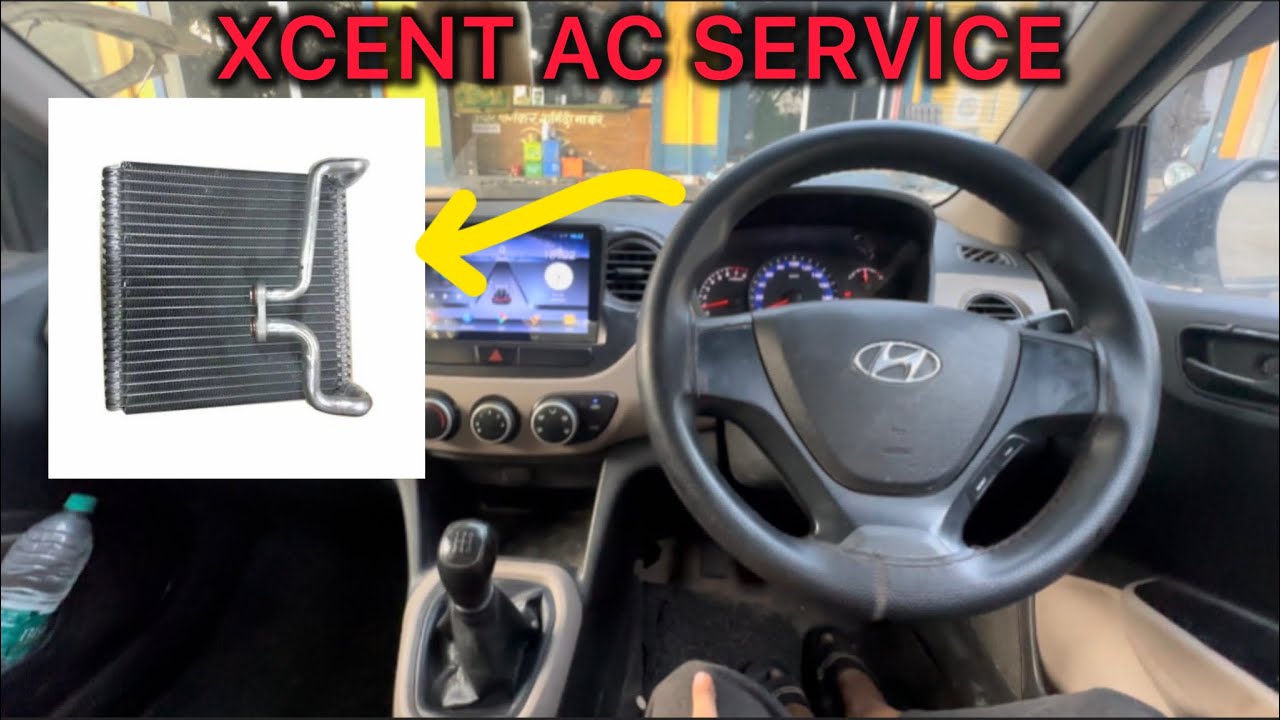HYUNDAI XCENT AC SERVICE BLOWER AWAJ KR RHA HAI OR COIL CHOKE #like #automobile #hyundai #mahindra 