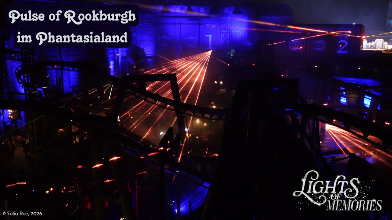 Pulse of Rookburgh 2026⚙️| Laser Show Illumination | Lights of Memories✨#phantasialand #wintertraum 