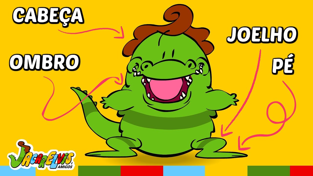 Cabeça, Ombro, Joelho e Pé do Jacarelvis + várias desenhos infantis