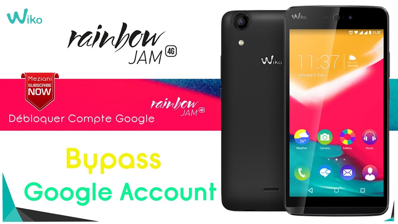 Bypass Google Account Wiko RAINBOW JAM 4G Remove FRP