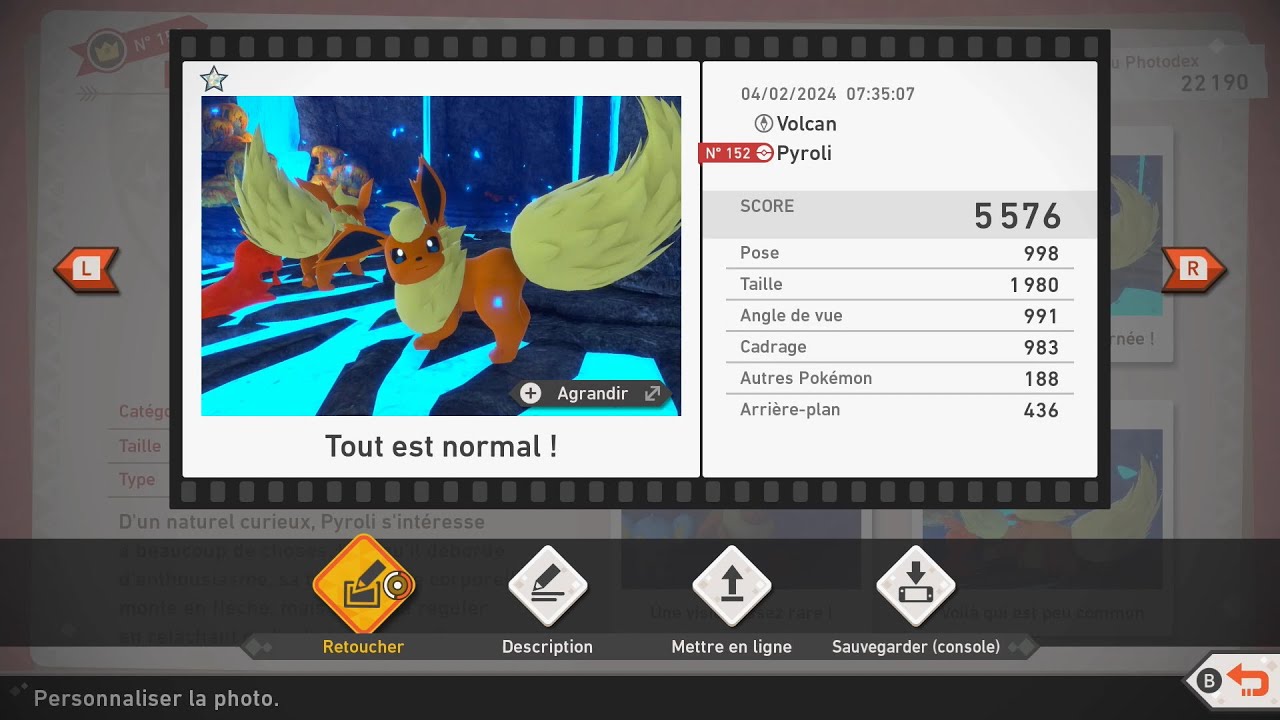 Flareon 1☆ 5576 - New Pok&eacute;mon Snap