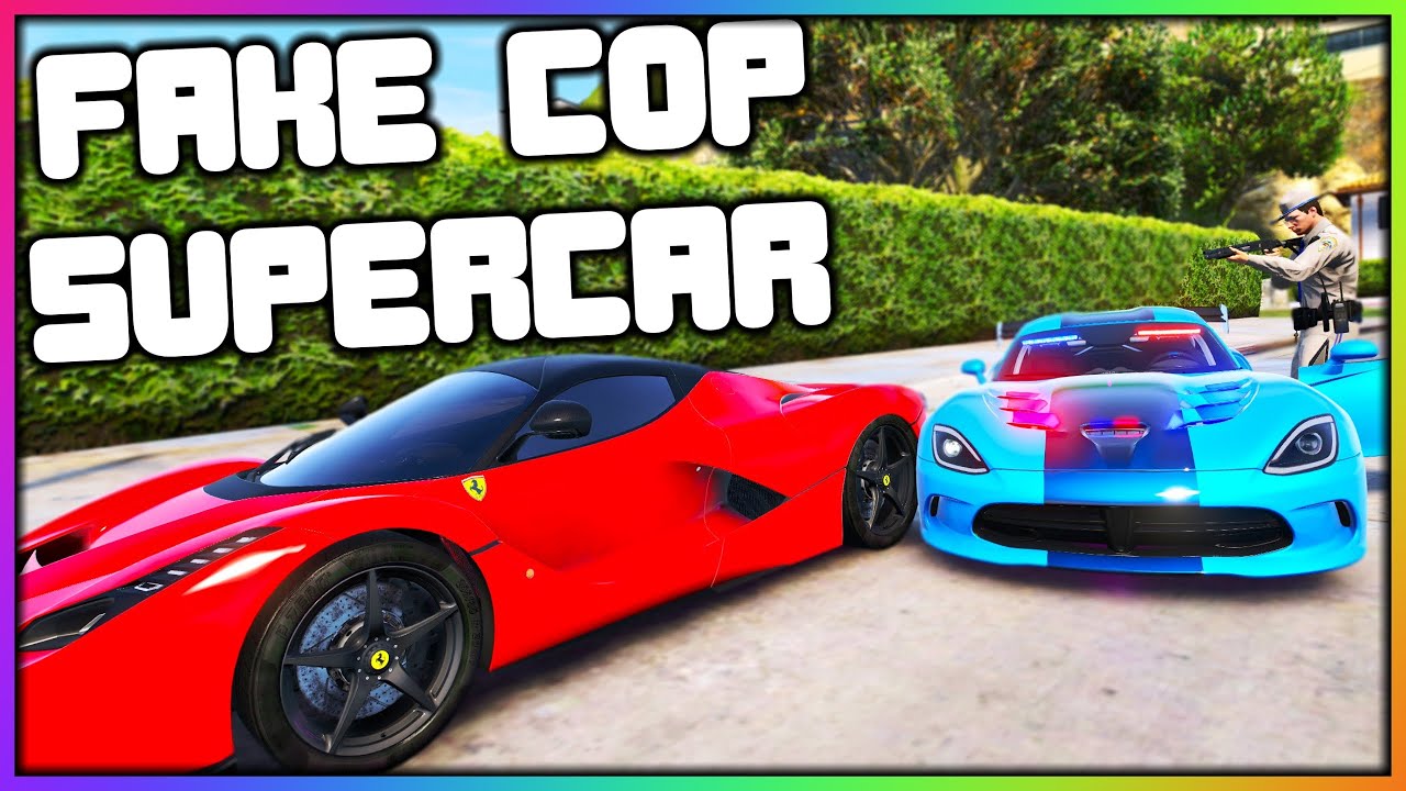 GTA 5 Roleplay - FAKE SUPERCAR COP | RedlineRP