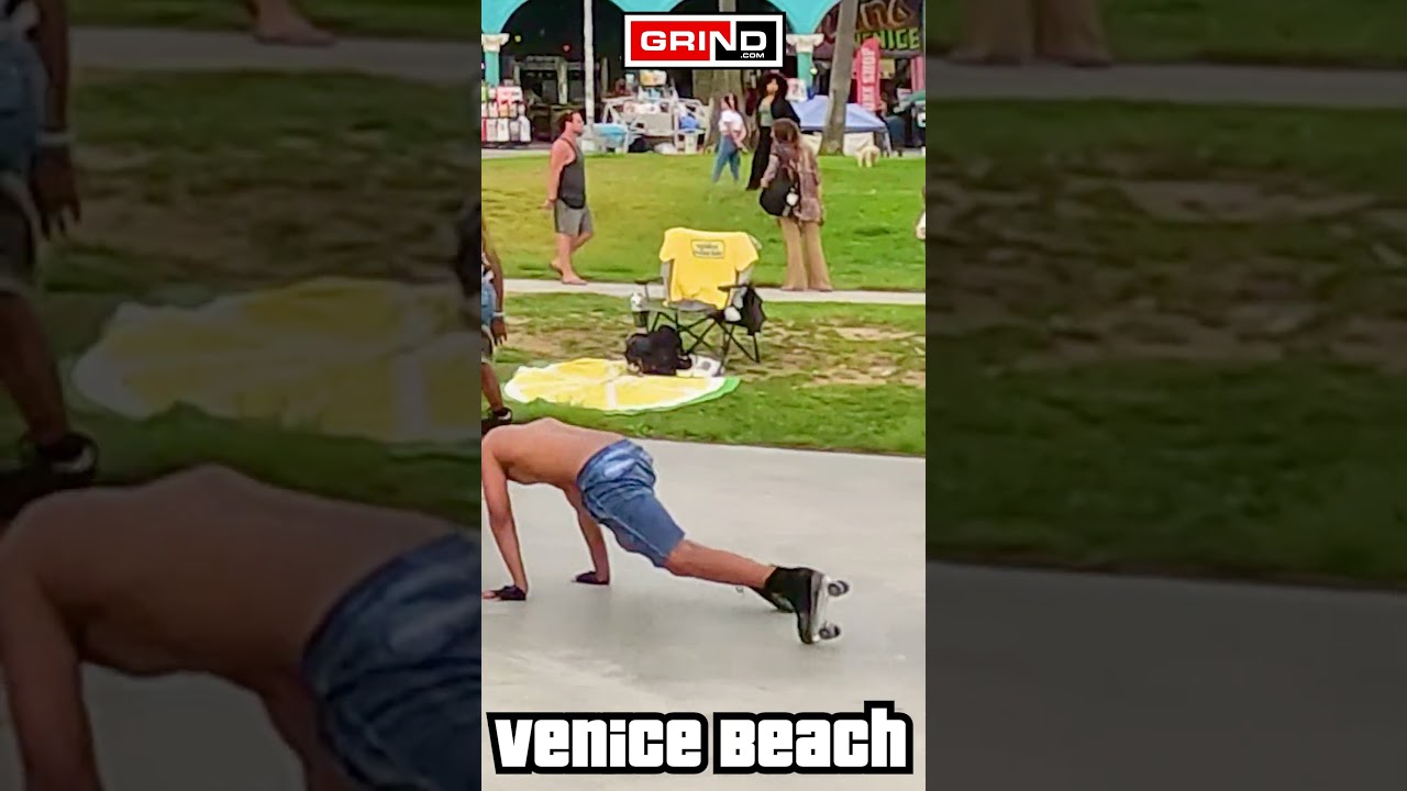 ROLLER DREAMS TERRELL FERGUSON TURNING IT UP AT ROLLER DISCO #venicebeach #rollerskating #grind