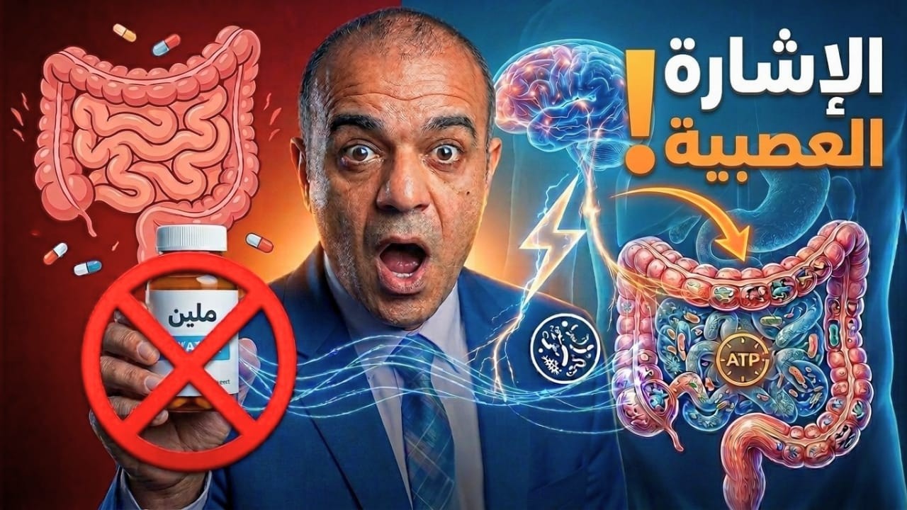 🔴 لا تتناول مليناً قبل مشاهدة هذا البث! السر العصبي وراء توقف الأمعاء!