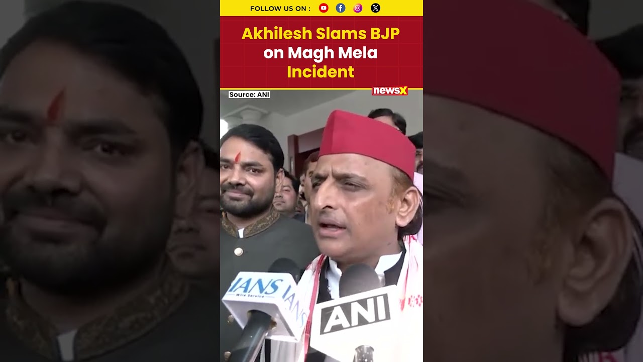 Akhilesh Slams BJP Over Magh Mela Incident, Questions Govt Handling of Seer Confrontation #shorts