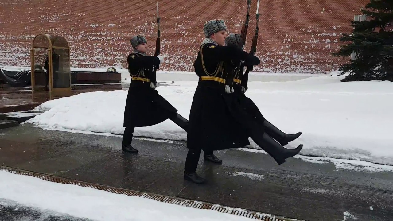 Почётный караул. Смена караула. Красная площадь. Москва (12.02.2017)