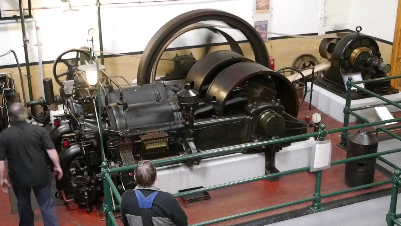 Tangye,twin cylinder,Start,stationary engine,Station&auml;rmotor,Standmotor