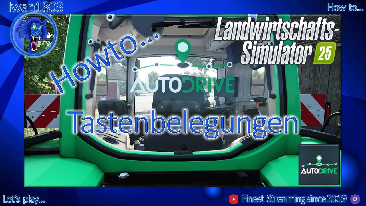 🚜 LS25 AutoDrive Howto 07: Tastenbelegungen