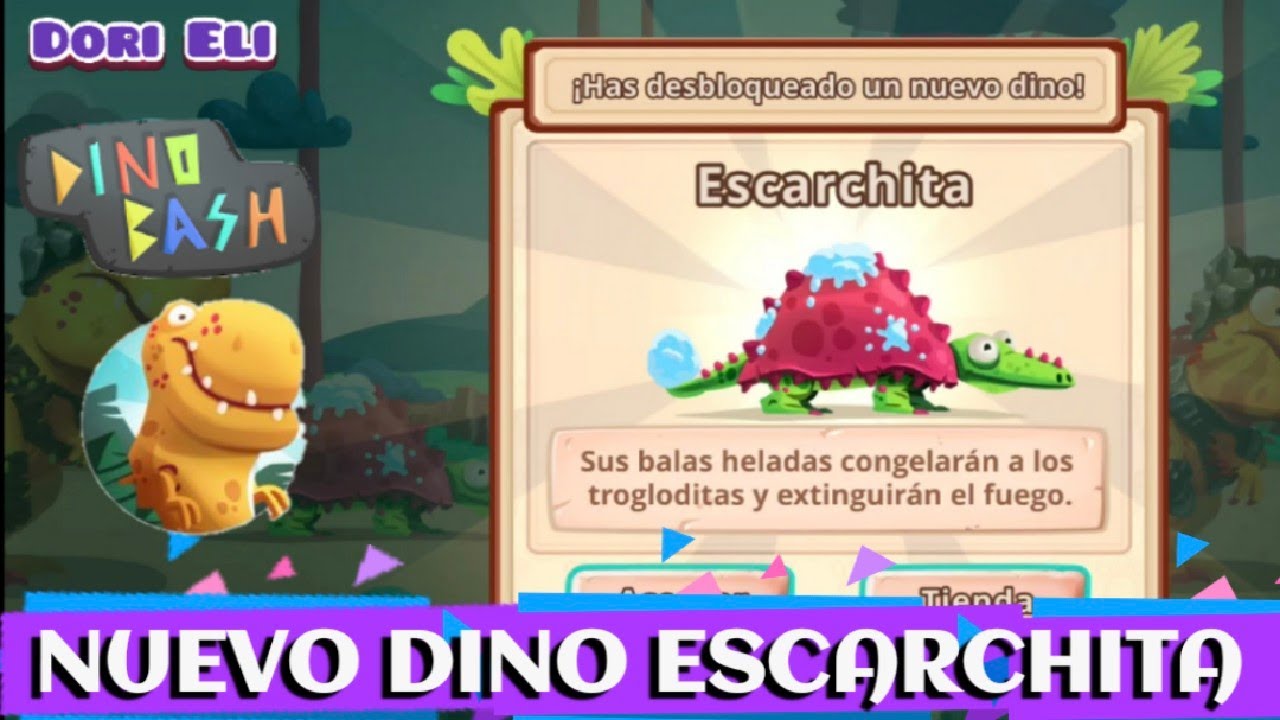 DINO BASH 🦖🦕// LLEGÓ NUEVO DINO ESCARCHITA // DORI ELI 💜