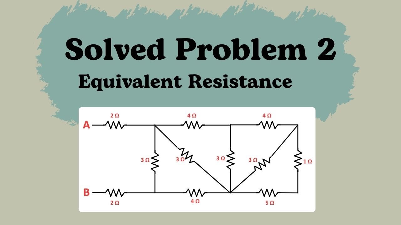 Solved Problem 1 - Equivalent resistance of series and parallel circuit