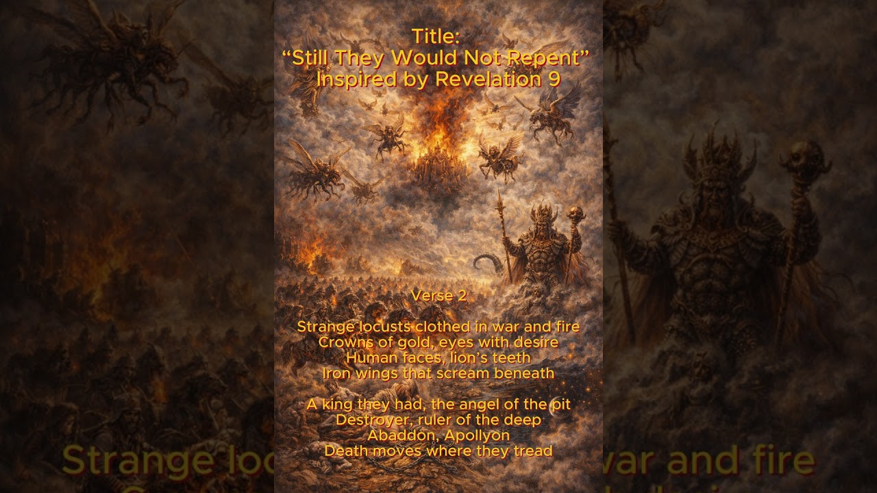 Title “Still They Would Not Repent” Inspired by Revelation 9