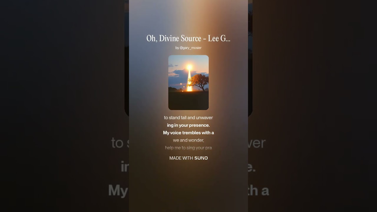 Oh, Divine Source   Lee Garrett