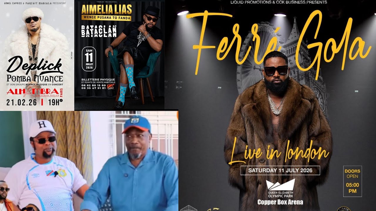 Ferre Gola Post Aimelia LIAS. Jean Goubald Grande Music Et Petite Music. Mzee Kindingu Ect...