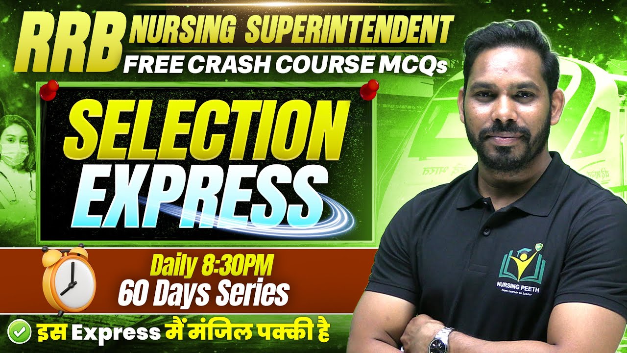 RRB Nursing Superintendent 2026 PYQs | Manveer Sir Live | Daily 8:30 PM | Nursing Peeth Lucknow