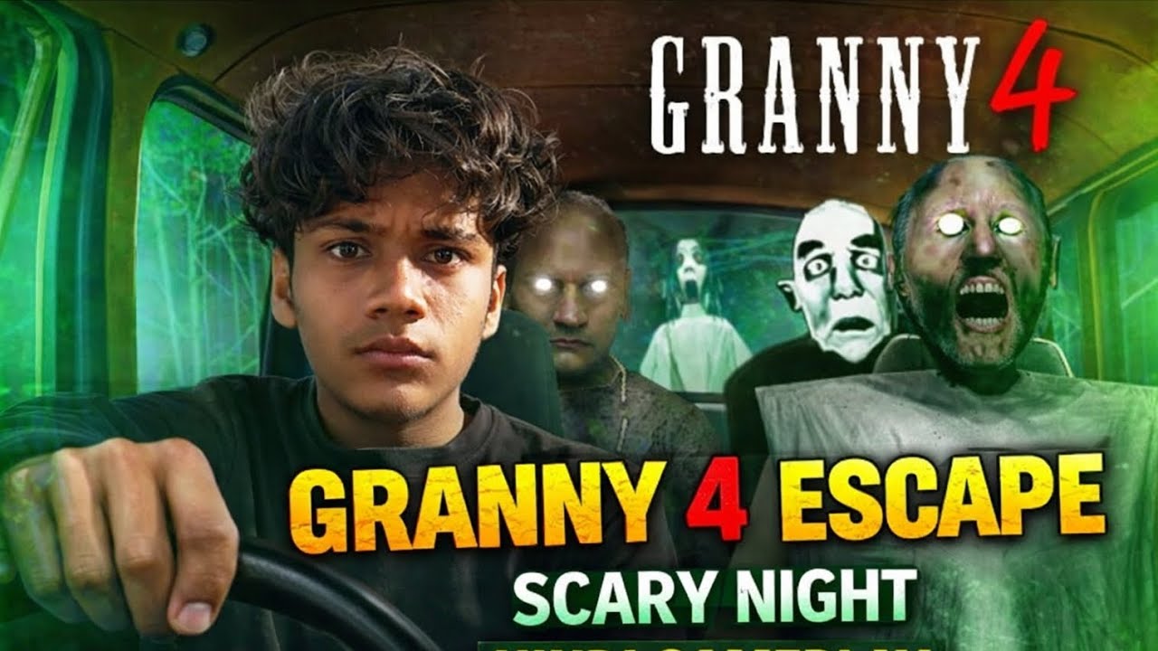 Train escape from granny house scary night granny 4 most 
