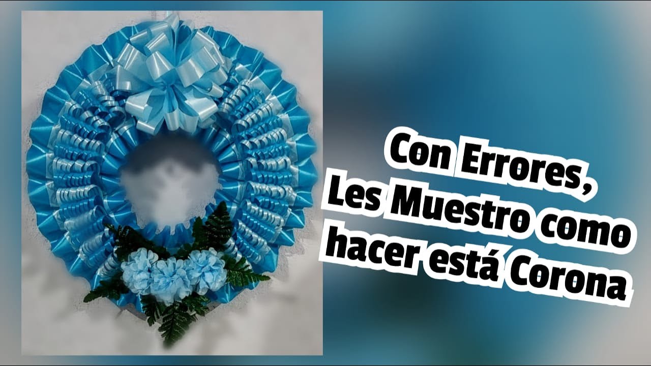 Corona para día de muertos combinada de colores