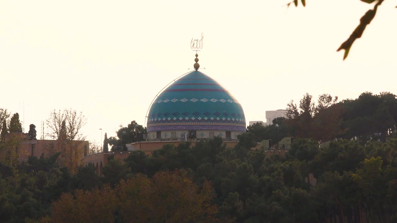The dome of the mosque in city of Tehran video footage