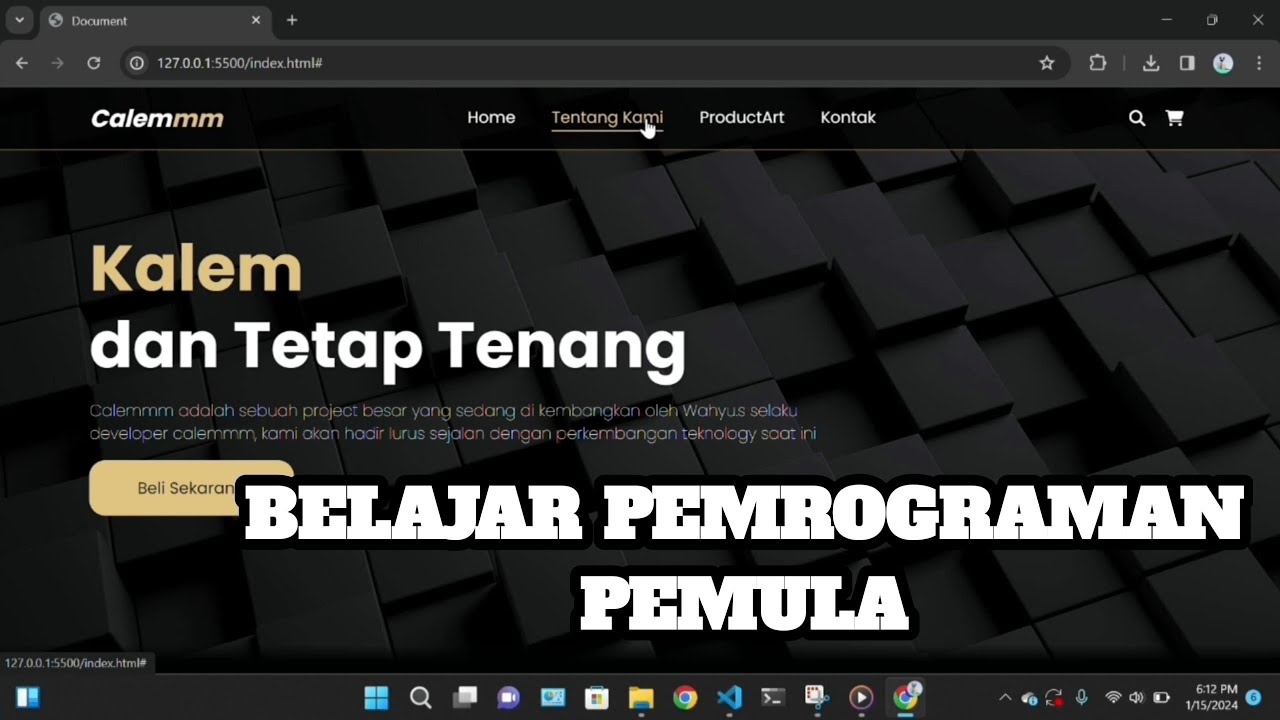 BELAJAR PEMROGRAMAN UNTUK PEMULA