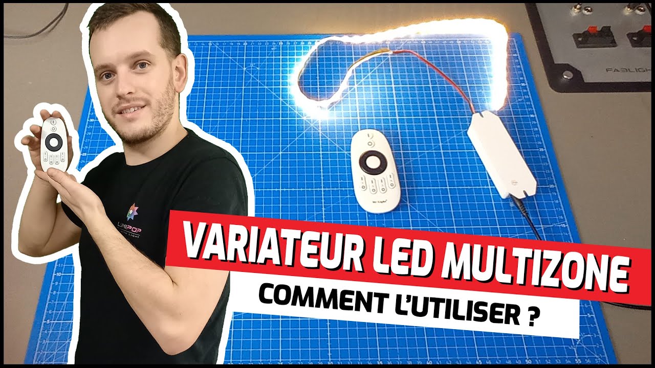 Variateur LED multizone, comment l’utiliser ? Comment le raccorder à un ruban LED blanc ou mono ?
