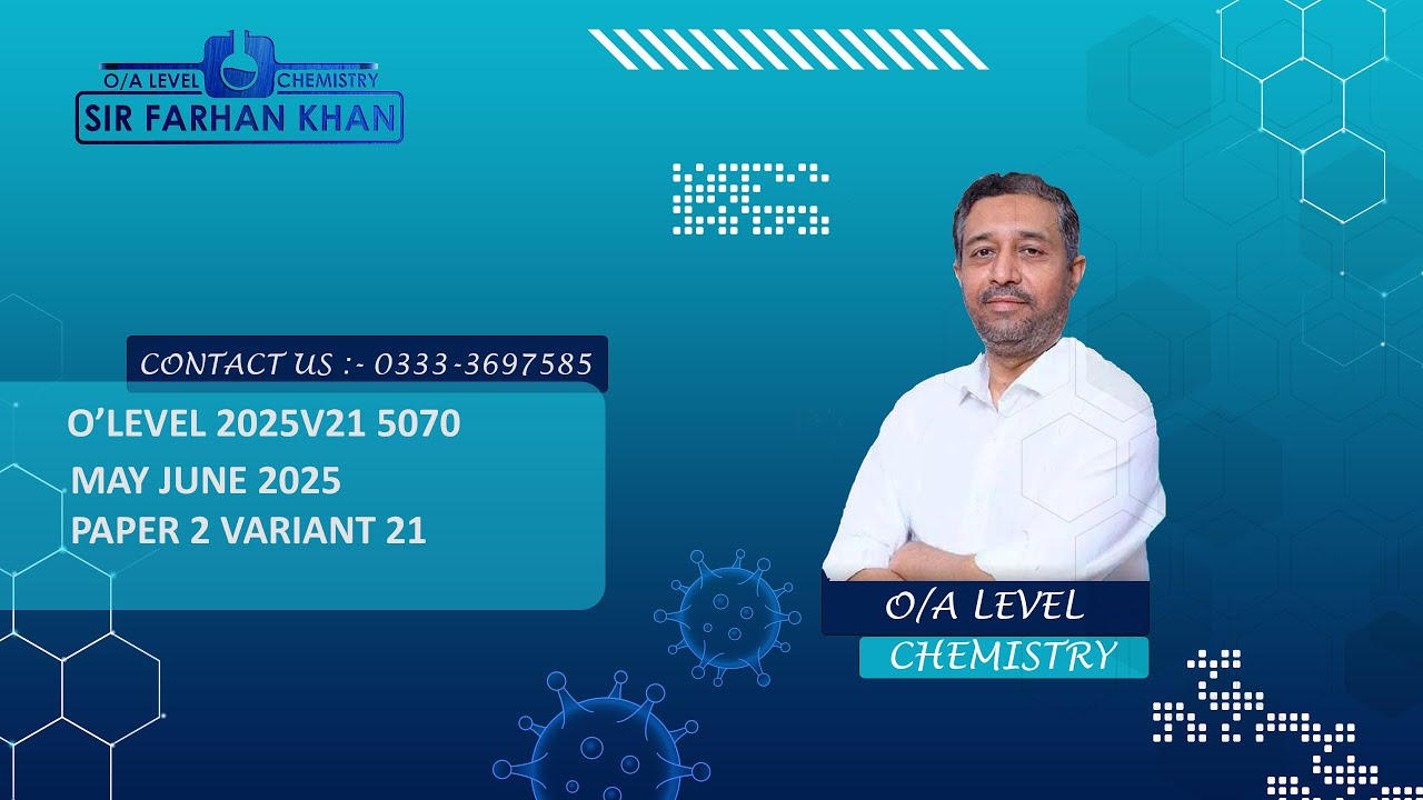 O Level Chemistry Past Paper 5070 - MAY JUNE 2025 VARIANT 21 (ENGLISH/URDU)