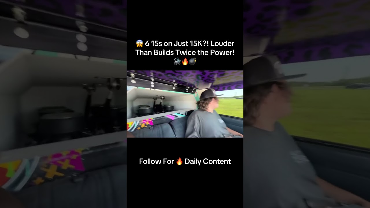 😱 6 15s on Just 15K?! Louder Than Builds Twice the Power! 🔊🔥💣 #caraudio #loudaf