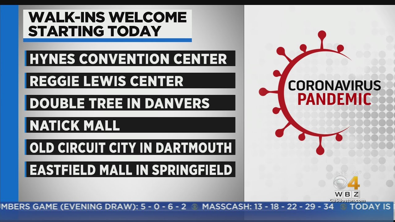 All Mass Vaccination Sites Except Gillette Stadium Now Accepting Walk-Ins