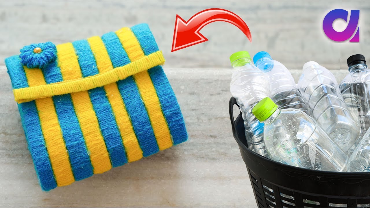 Best out of waste Plastic bottle Craft idea | Plastic bottle Purse | Artkala