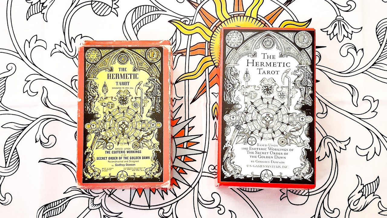 REVIEW - The Hermetic Tarot - 1980 & 2006 editions - Comparatif