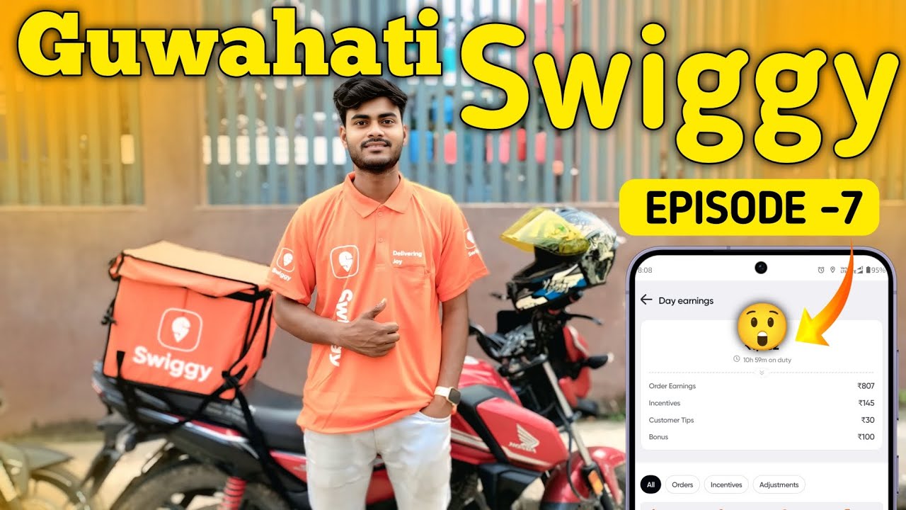 Different Shifts Lekar Swiggy Per Kitna Earning kiya | Guwahati Swiggy delivery boy Vlog Episode 7