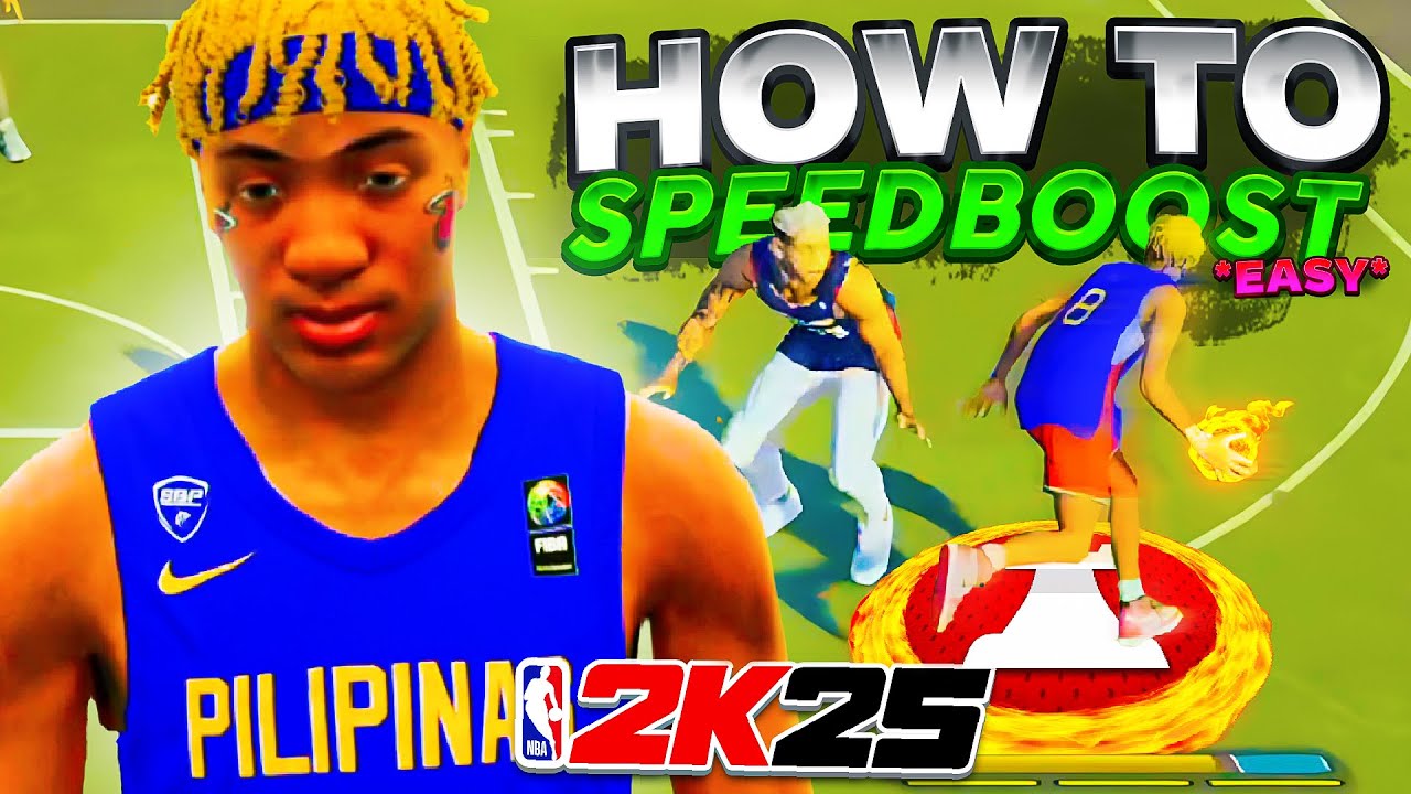 The EASIEST Way to do the FASTEST SPEEDBOOST on NBA 2K25! (DRIBBLE TUTORIAL)