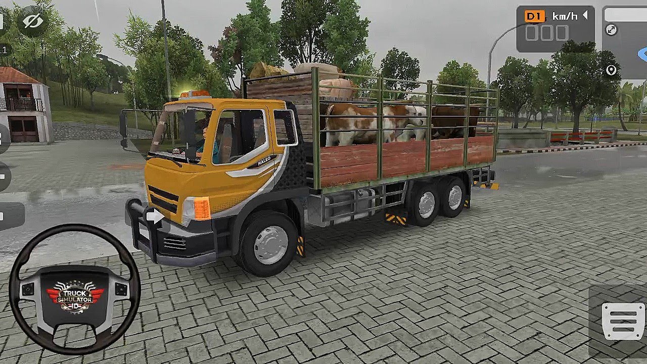  Truck Simulator Indonesia 🔴 || deliverd by animal || animal delivered || truck simulator indonesia