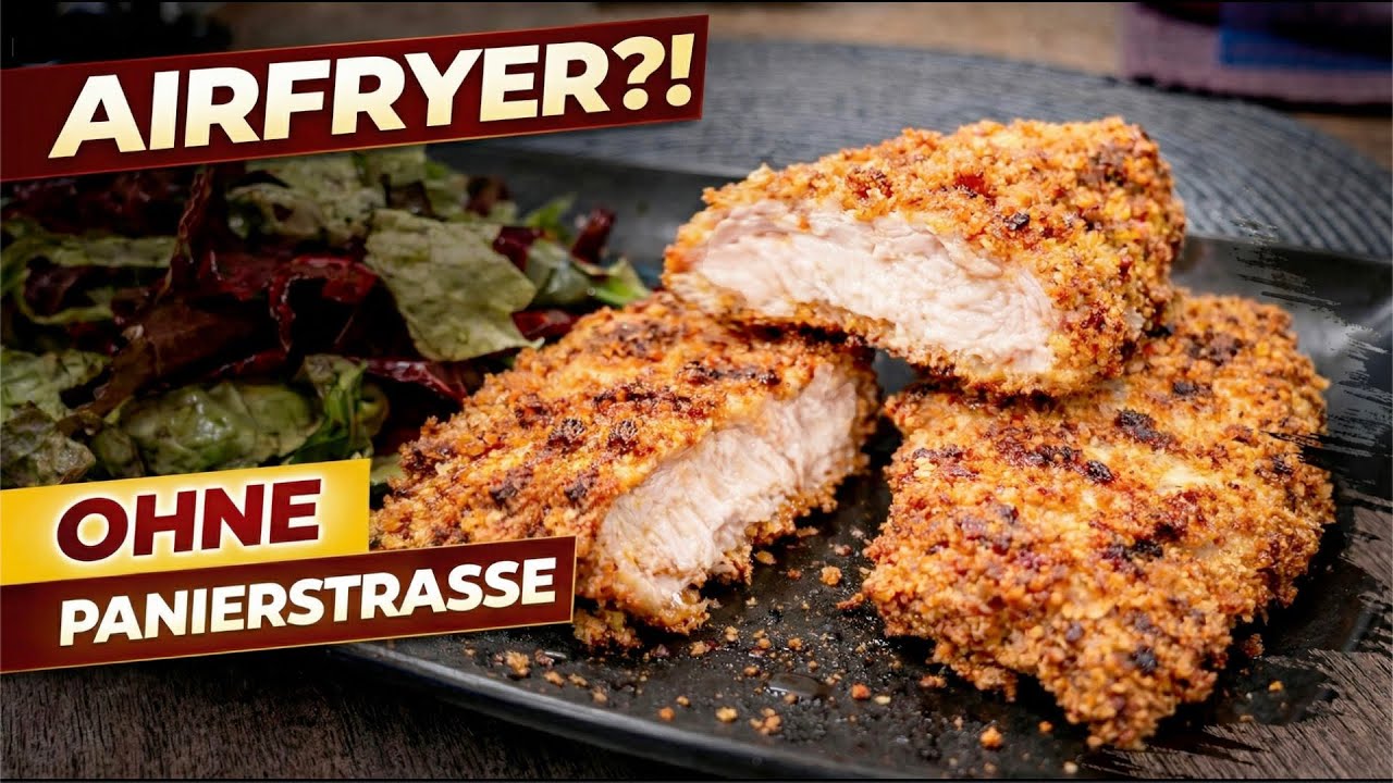 Katsu-Hähnchen aus dem Airfryer – extrem knusprig OHNE Panierstraße!