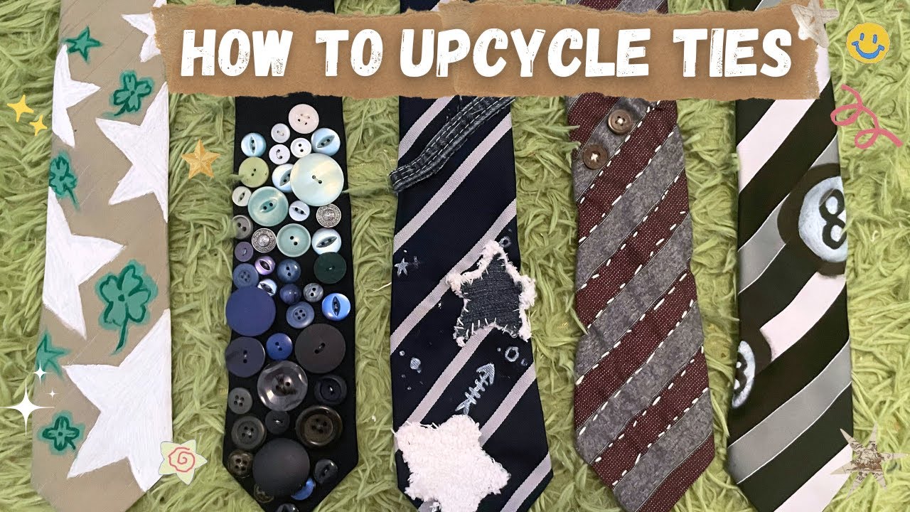 5 ways to upcycle ties!!
