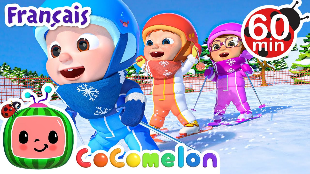 L’école de ski | CoComelon en Français | Chansons pour bébés