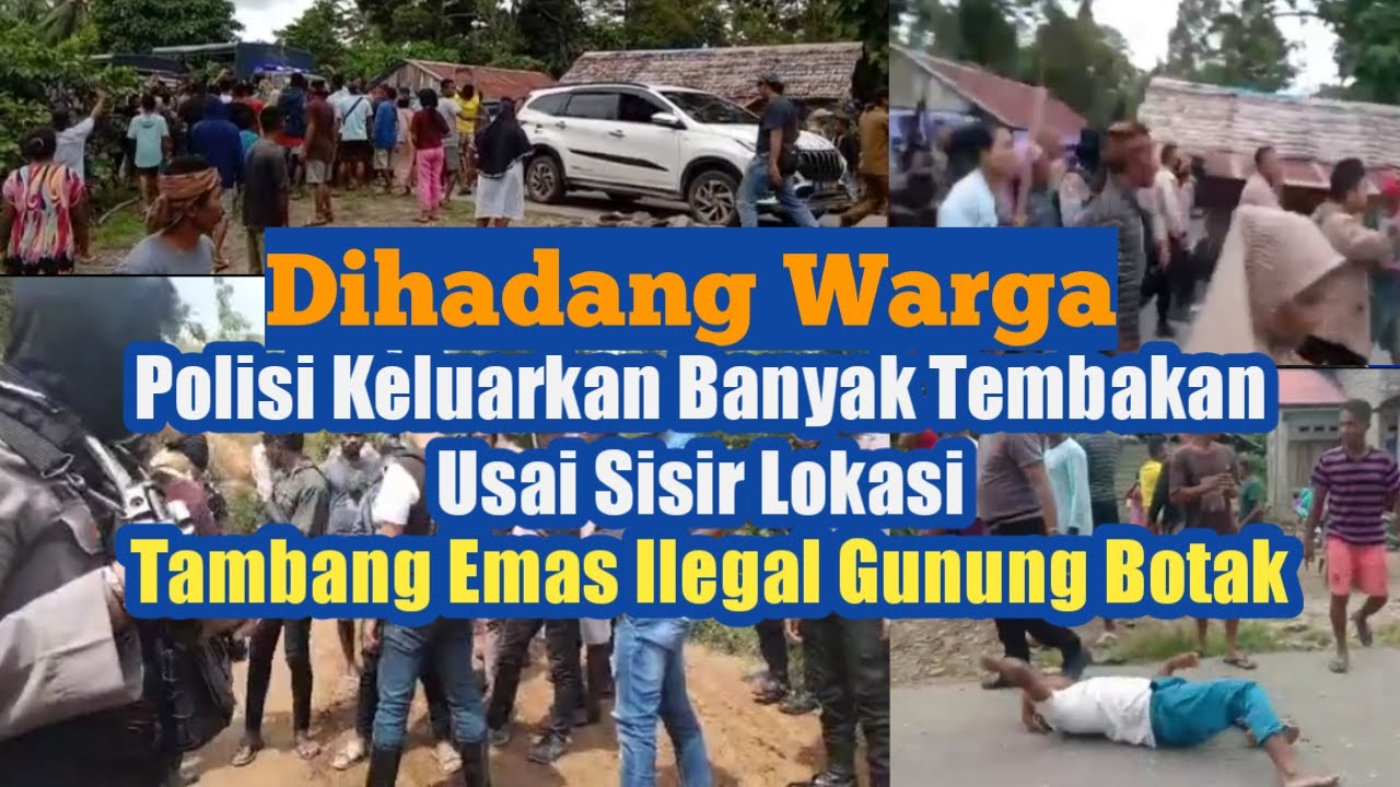 Dihadang Warga, Polisi Keluarkan Banyak Tembakan Usai Sisir Lokasi Tambang Emas Gunung Botak