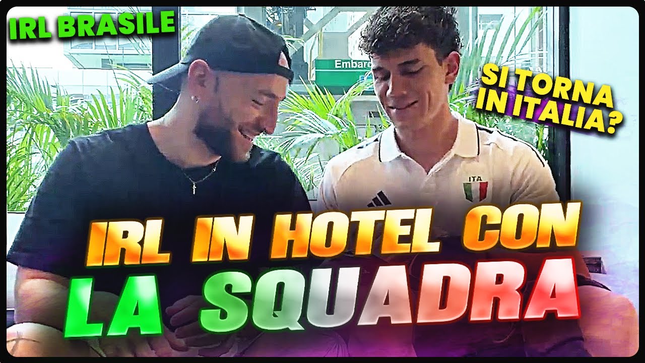 IRL BRASILE in HOTEL con LA SQUADRA! Torno in Italia?